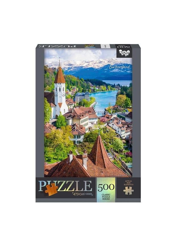 Пазли дитячі Danko Toys Thun castle Switzerland 475х340 мм 500 елементів (C500-14-11)