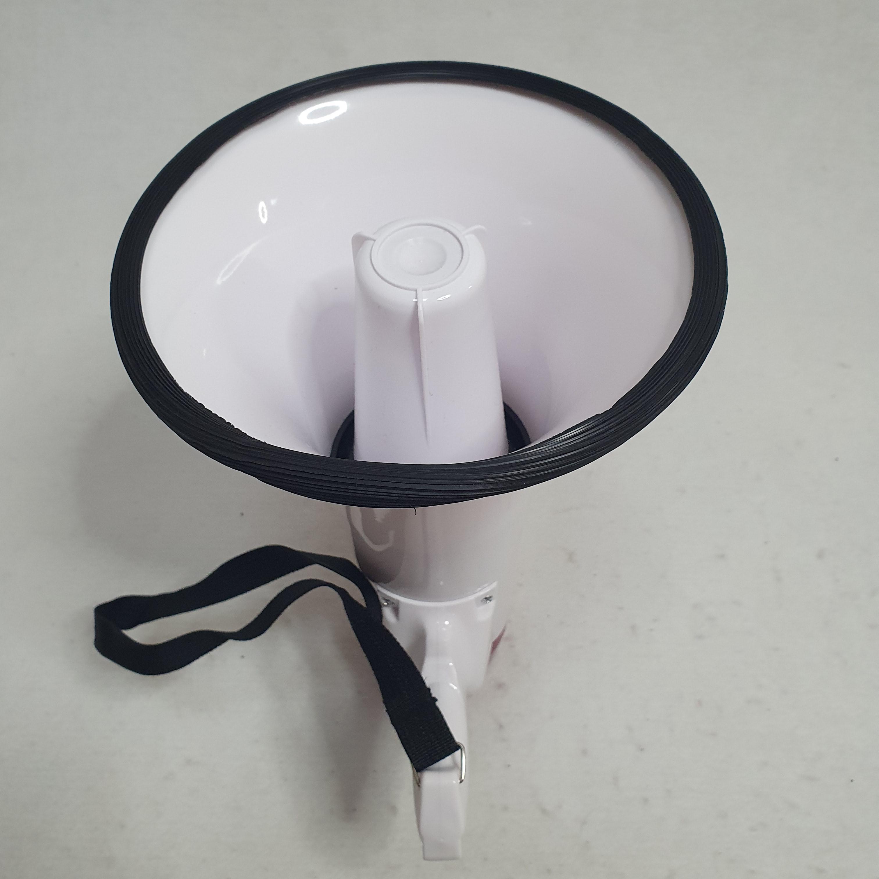 Громкоговоритель рупор на аккумуляторе 20 Вт слышимость до 400 м Белый (RGM-619L-BWhite) - фото 4