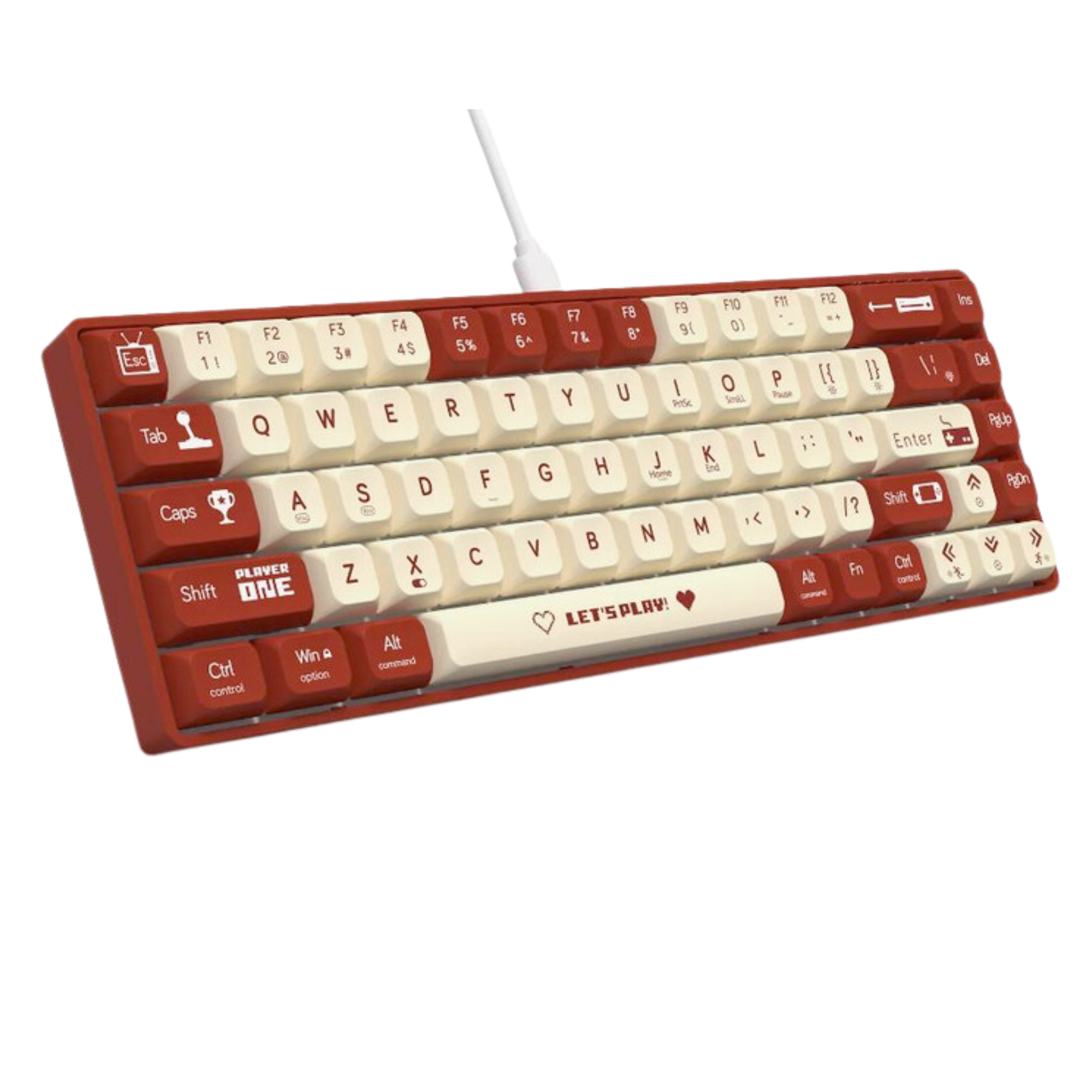 Клавіатура механічна ігрова Ajazz AK680 з RGB підсвіткою та підтримкою Hot-Swap Red (23682340) - фото 3 Клавіатура механічна ігрова Ajazz AK680 з RGB підсвіткою та підтримкою Hot-Swap Red (23682340) - фото 3