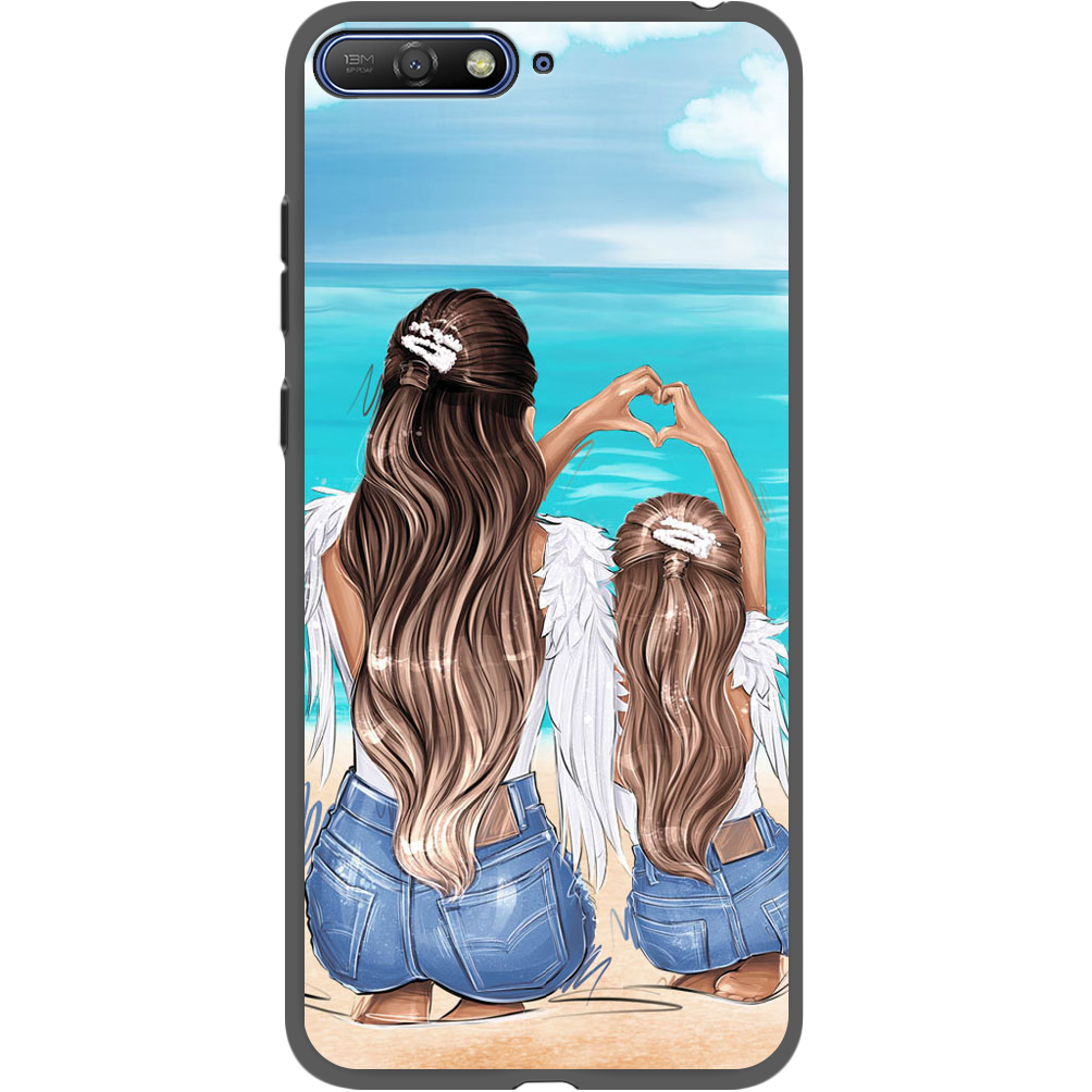 Чехол Boxface Huawei Y6 2018 Family Vacation Черный силикон (33371-up2380-34777)
