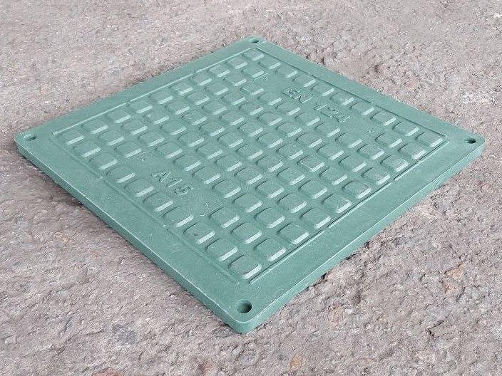 Крышка канализационного люка Войс А15 600х600 мм 4 т Зеленый (voys62) - фото 5 Крышка канализационного люка Войс А15 600х600 мм 4 т Зеленый (voys62) - фото 5