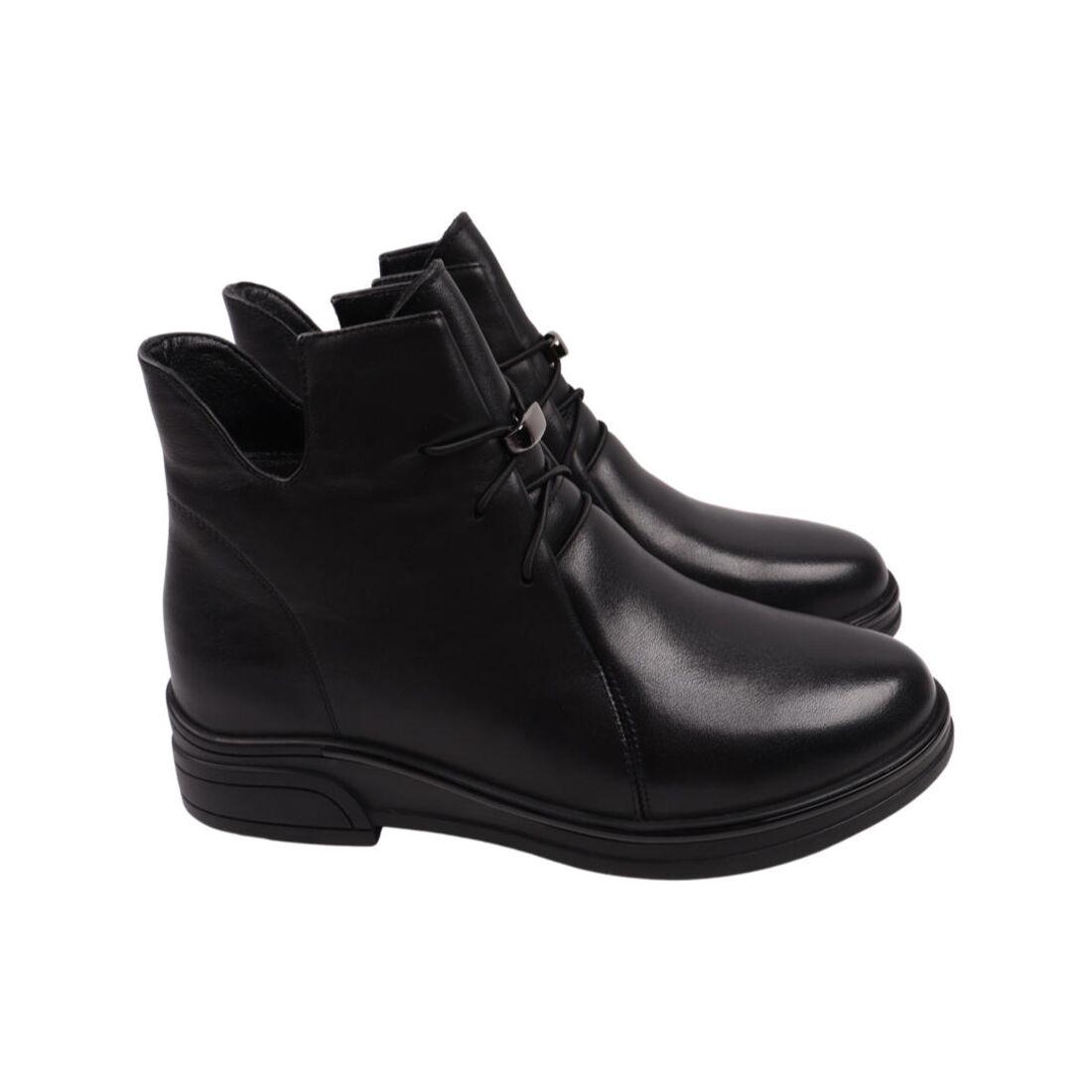 Ботинки женские Renzoni натуральная кожа р. 39 Черный (755-22/23DHC)