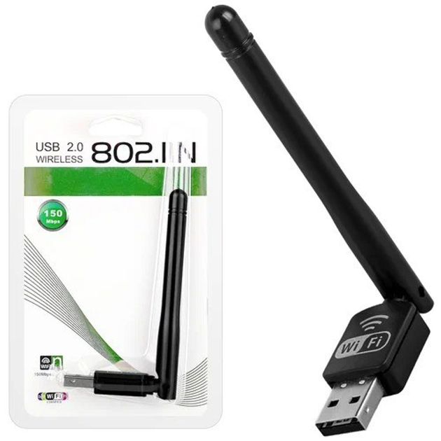 Адаптер сети беспроводной PIX-LINK Wi-Fi USB LV-UW10-2DB чип RTL8188 Black (17621) - фото 4