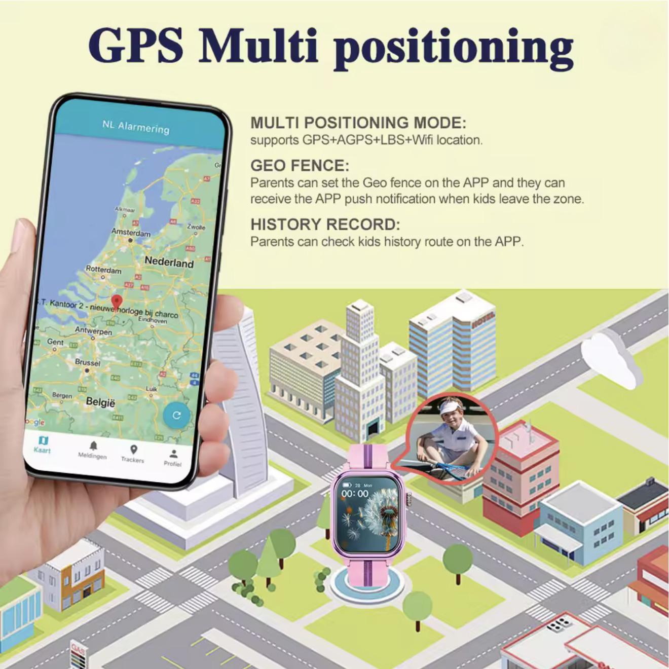 Смарт-годинник з GPS для дітей Wonlex KT39 16GB Pink — фото 11