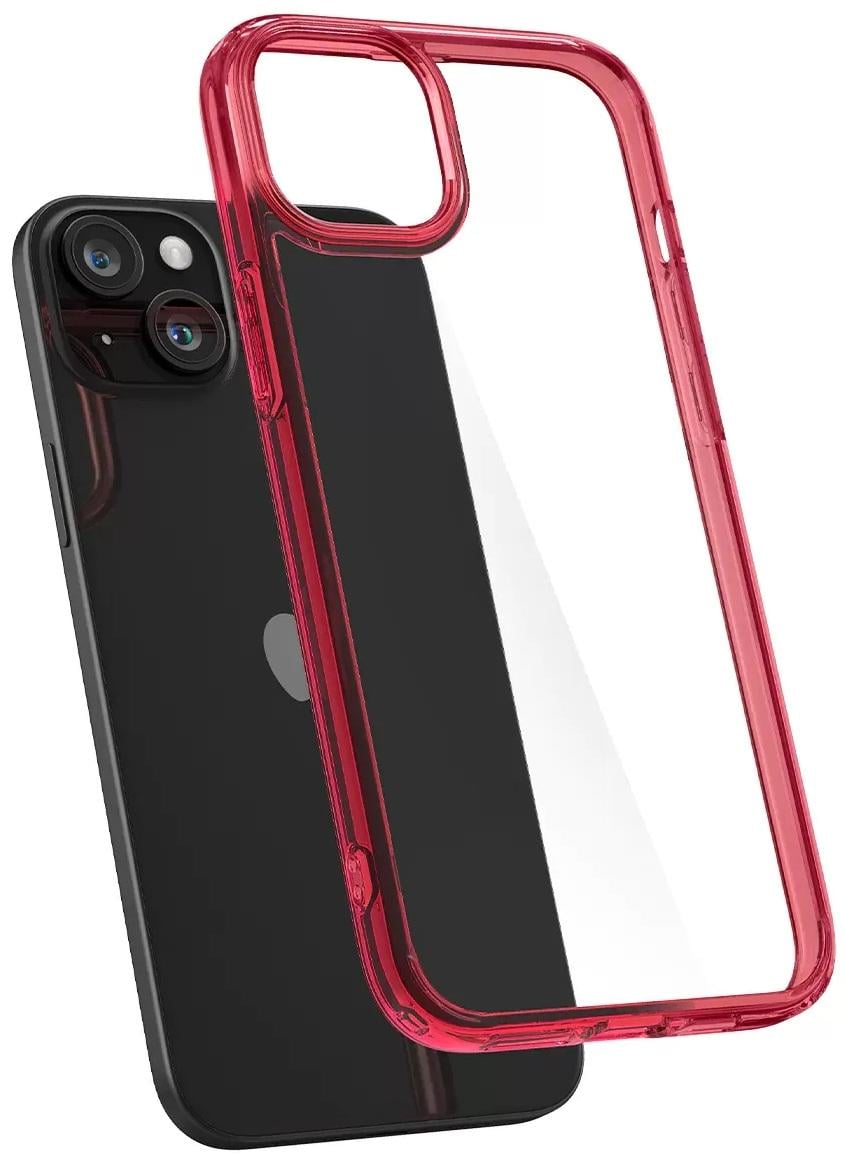 Чехол противоударный Spigen Ultra Hybrid для Iphone 15 6,1" Red Crystal ACS06794