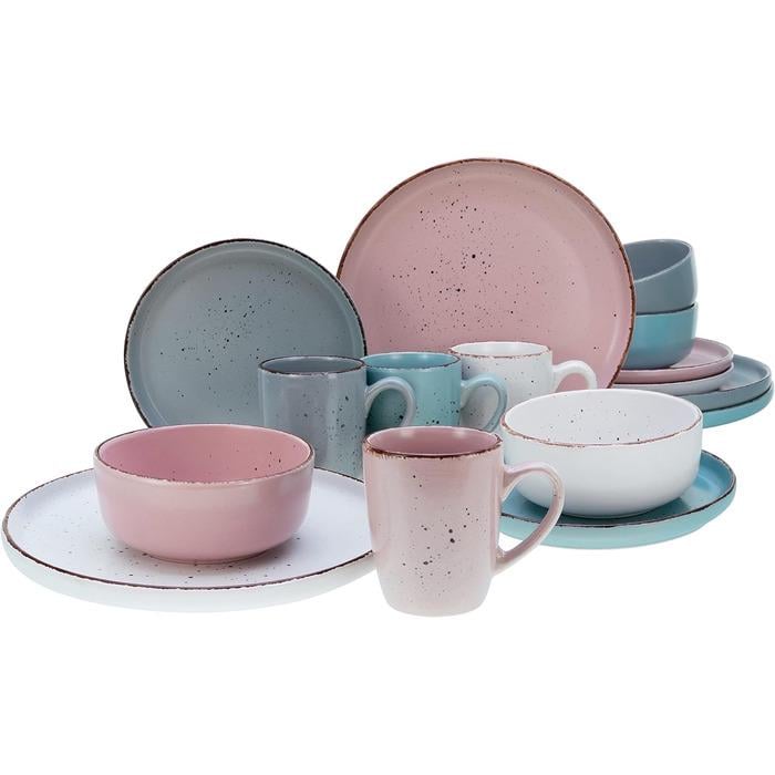 Столовий сервіз Creatable Modern Fashion на 4 персони 16 пр. Різнокольоровий (33459128)