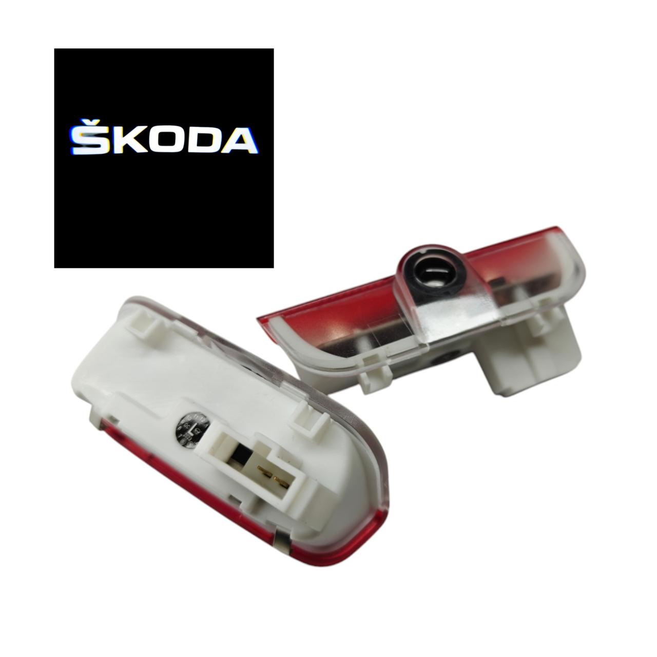 Подсветка на дверь автомобиля светодиодная VIP штатная с логотипом Skoda Superb 2009-2016 (2477332232) - фото 3 Подсветка на дверь автомобиля светодиодная VIP штатная с логотипом Skoda Superb 2009-2016 (2477332232) - фото 3