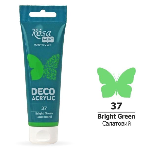 Акриловая краска для декора ROSA Talent 37 75 мл Салатовый матовый (322237) - фото 1 Акриловая краска для декора ROSA Talent 37 75 мл Салатовый матовый (322237) - фото 1