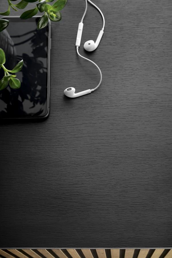 Комод с подсветкой Perfect Home Sento KSZ154 2-дверный с 3 ящиками Черный/Дуб один (PFH-091487) - фото 7