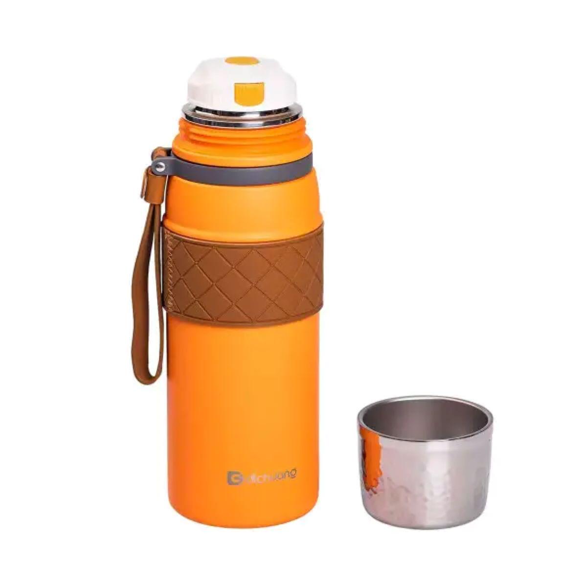 Термос нержавіюча сталь 0,7 л Помаранчевий (5440) - фото 6 Термос нержавіюча сталь 0,7 л Помаранчевий (5440) - фото 6