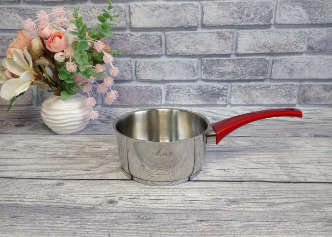 Ковш со сливным носиком ОMS 2 л из нержавеющей стали 18/10 для индукции (4036-2)