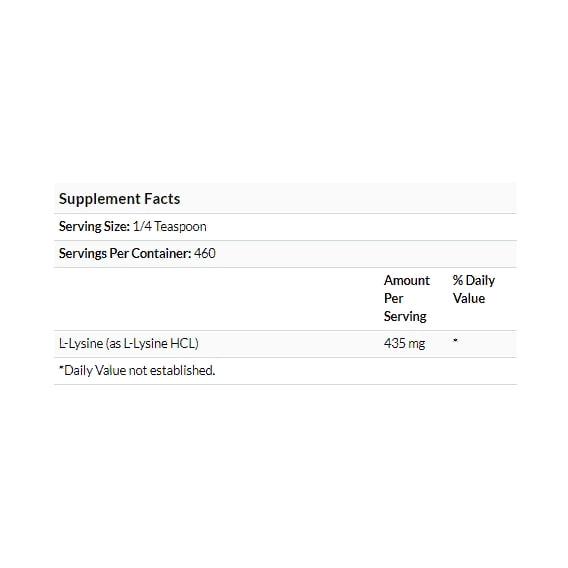 Амінокислота Лізін Nature's Life L-Lysine Powder 200 г 460 порцій Unflavored NLI-51230 - фото 3