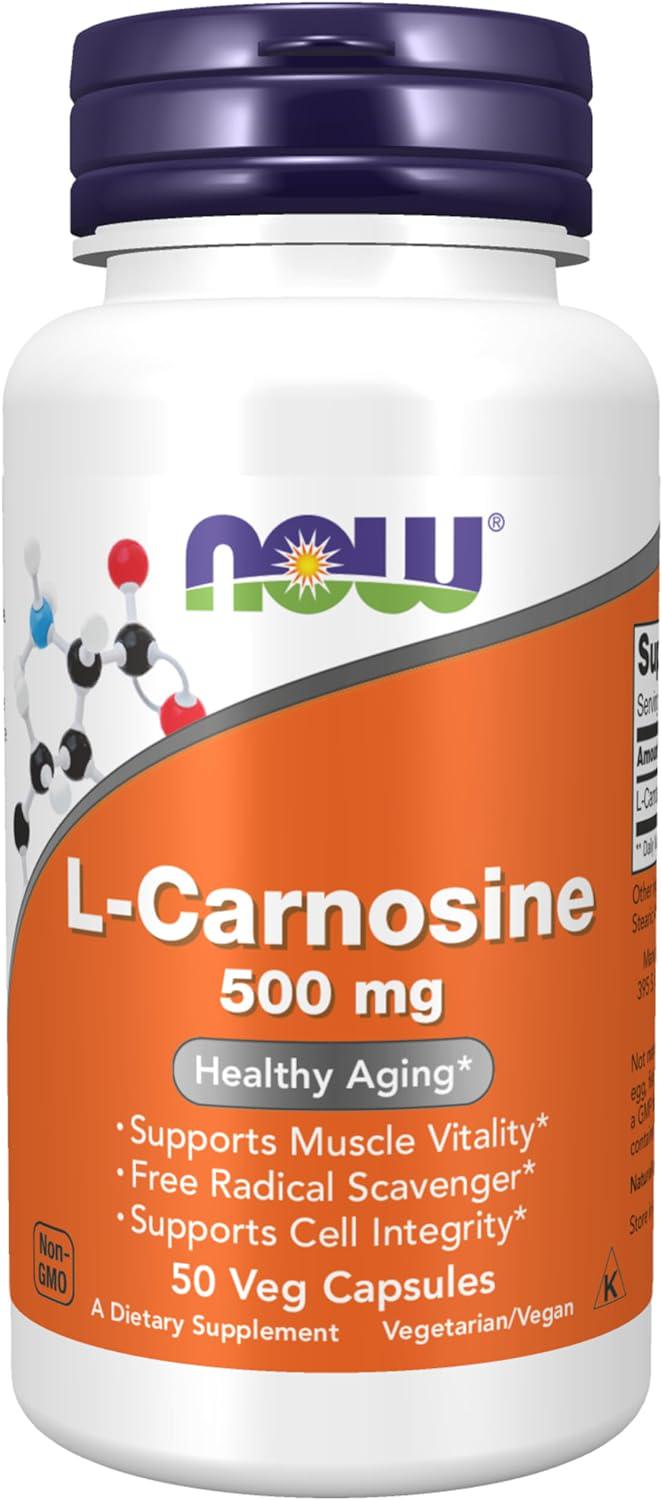 Карнозин L NOW L-Carnosine 500 mg 50 капс.