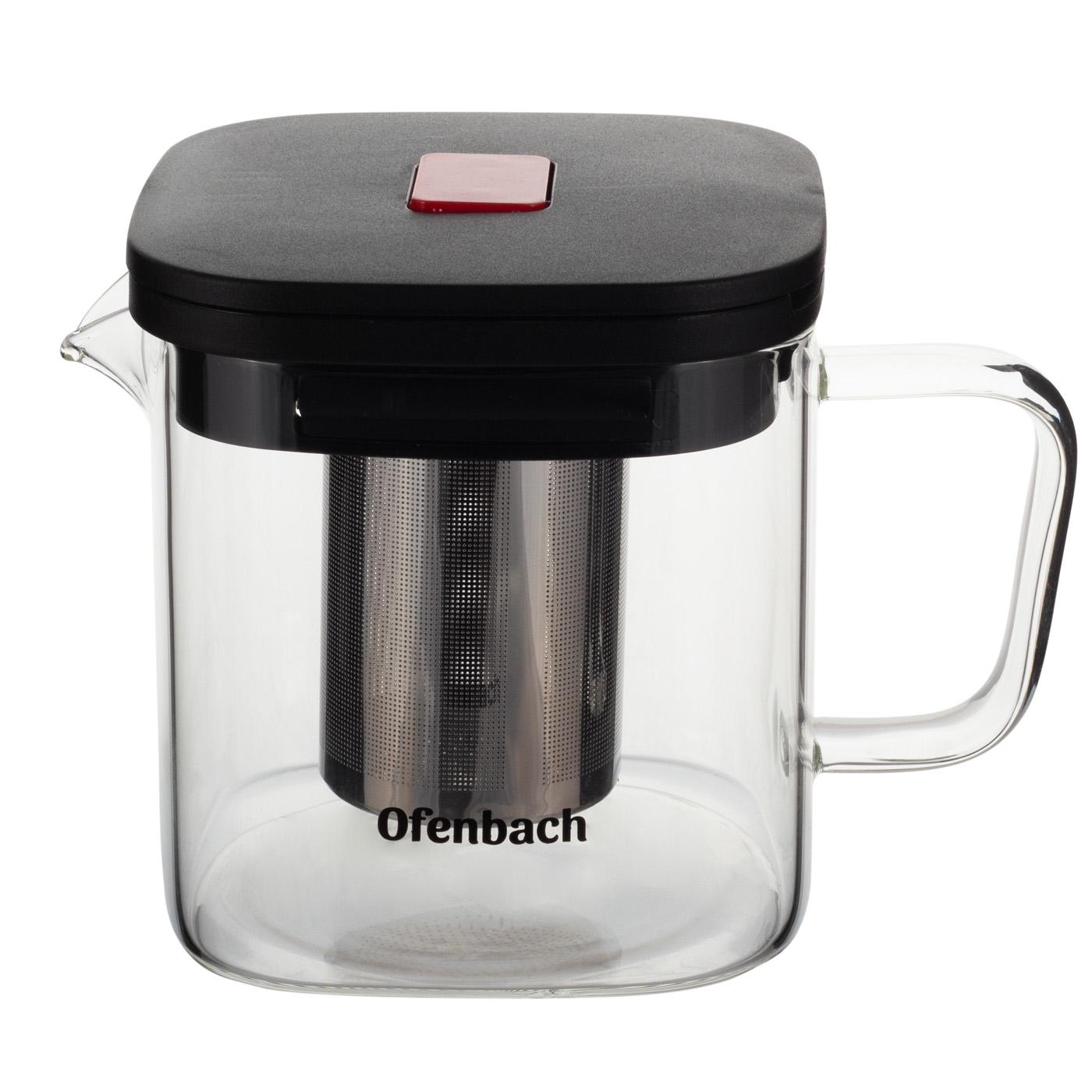 Заварочный чайник со съемным ситечком Ofenbach KM-100612S из термостойкого стекла 600 мл Прозрачный (150-84-100612S) - фото 13 Заварочный чайник со съемным ситечком Ofenbach KM-100612S из термостойкого стекла 600 мл Прозрачный (150-84-100612S) - фото 13