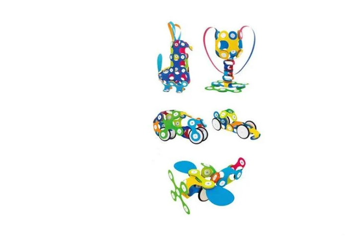 Конструктор магнітний Rainbow 80 деталей Multicolor (155954) - фото 2