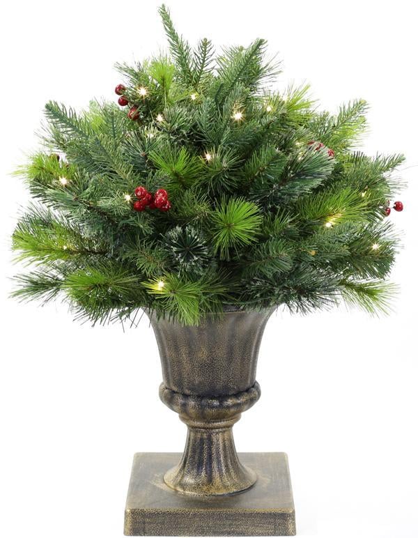 Новогодний LED-декор из искусственной хвои в горшке 50 см 201 Новогодний LED-декор из искусственной хвои в горшке 50 см 201