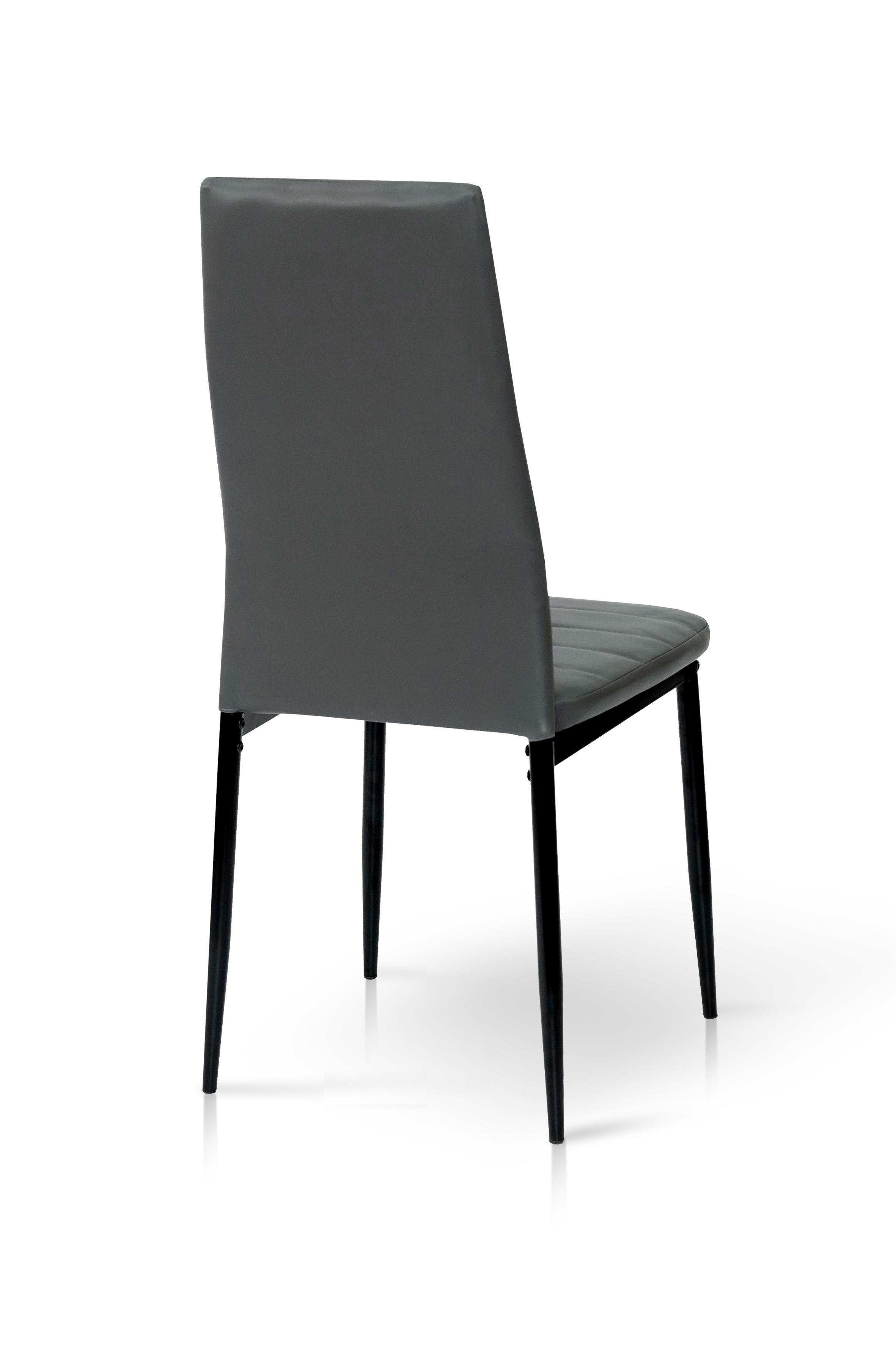 Стілець для кухні та вітальні ГРЕЙС Ріо 390х960х530 мм Чорний/Сірий (GAА0055297) - фото 4 Стілець для кухні та вітальні ГРЕЙС Ріо 390х960х530 мм Чорний/Сірий (GAА0055297) - фото 4