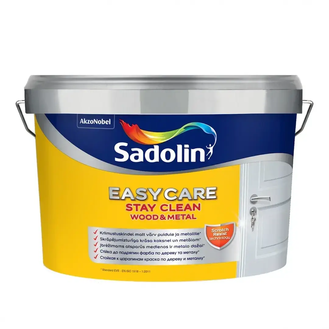 Краска для дерева и металла алкидная матовая Sadolin EasyCare Wood&Metal 2,75 л BW Белый (2893906374)