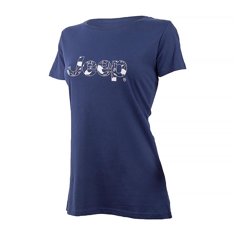 Футболка женская JEEP T-SHIRT Botanical Print J22W XS Синий (O102612-A184 XS)