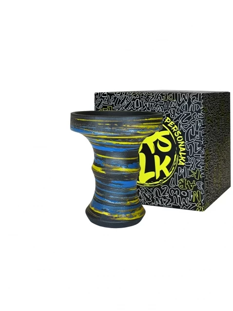 Чаша для кальяна глиняная Personalka Bowl Blue/Yellow (2136502557)