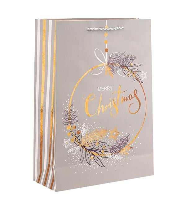 Новогодний пакет Christmas toy 30х41,5х12 см (10584) - фото 1 Новогодний пакет Christmas toy 30х41,5х12 см (10584) - фото 1