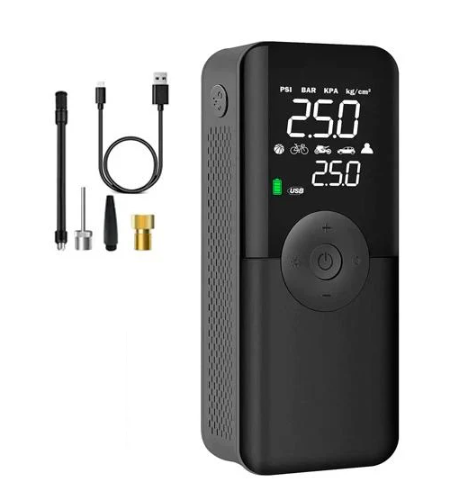 Компрессор автомобильный аккумуляторный Carsun C3106 4000 mAh ЖК 10 бар Black (725302)