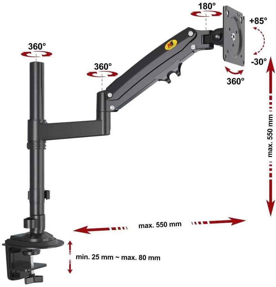 Настільний поворотний кроншетйн NB H100 22-35" для монітора телевізора (NBghd507) - фото 3
