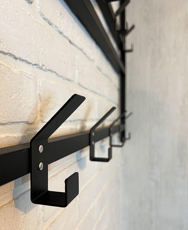 Вешалка металлическая разборная в прихожую NC Home Hallway 80 см Черный (110378) - фото 4