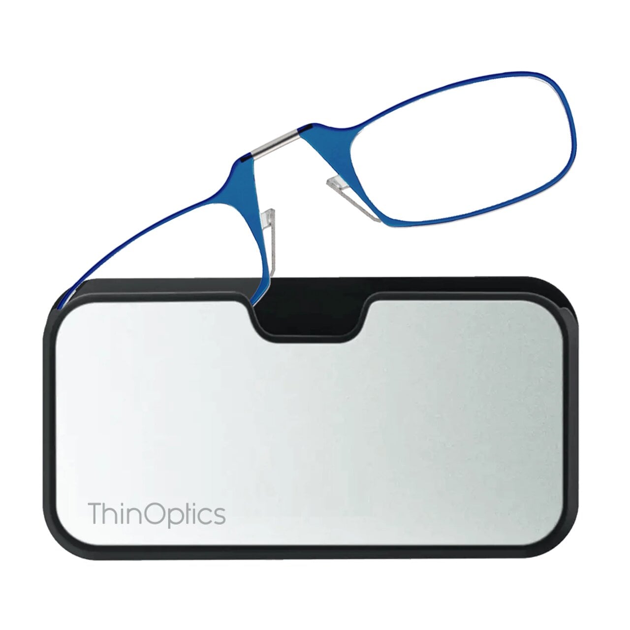 Очки для чтения Thinoptics с классическим серебряным чехлом/диоптрий +2,50 Синий (2.5BLUMUP)