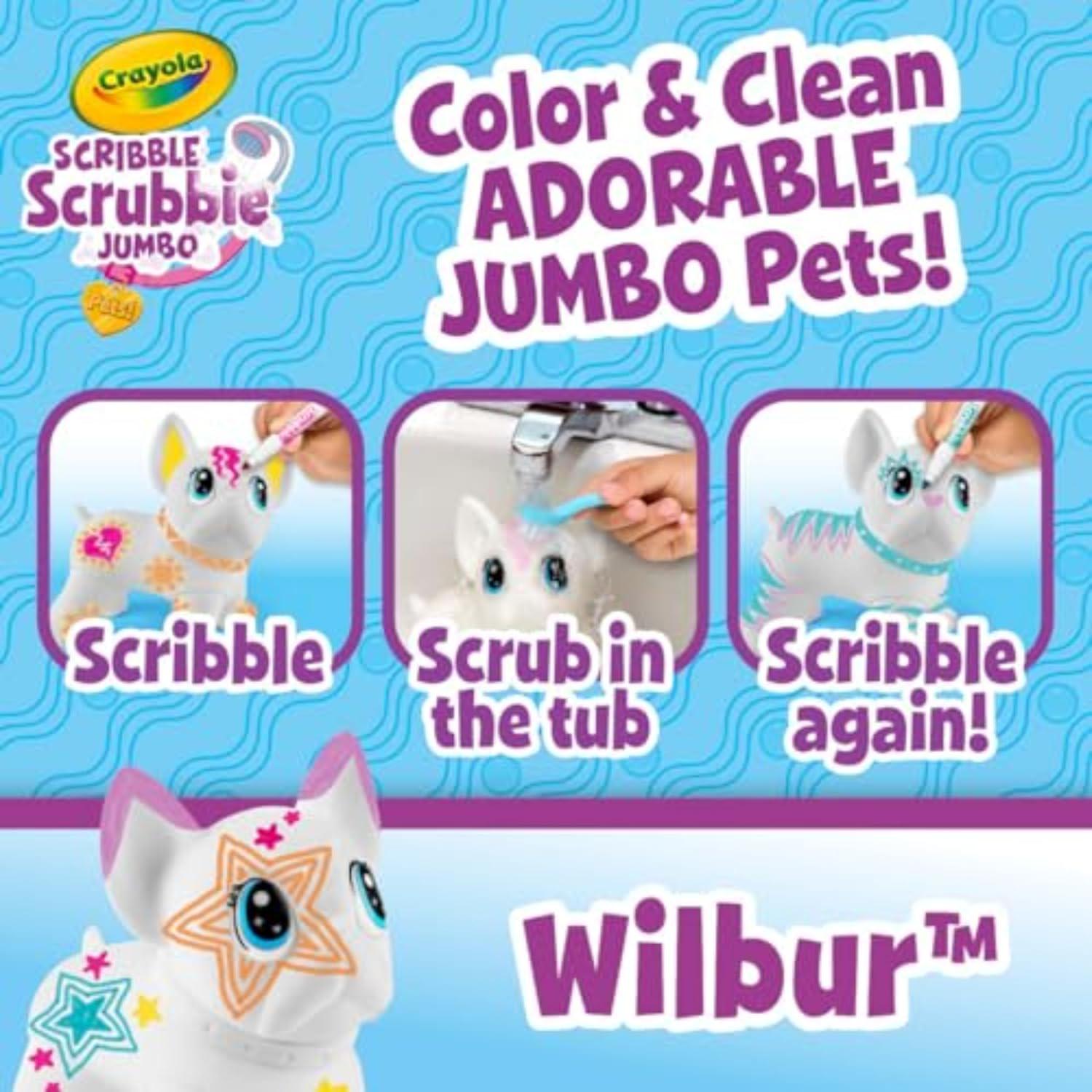 Набір для творчості Крайола Бульдог Crayola Scribble Scrubbie Jumbo Pet Wilbur (74 0222) - фото 2