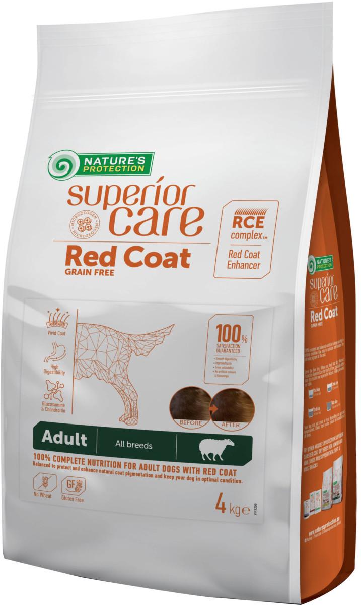 Корм сухой Nature’s Protection Superior Care All Breeds with Lamb для взрослых собак всех пород с рыжим окрасом шерсти беззерновой 4 кг (NPSC47236) Корм сухой Nature’s Protection Superior Care All Breeds with Lamb для взрослых собак всех пород с рыжим окрасом шерсти беззерновой 4 кг (NPSC47236)
