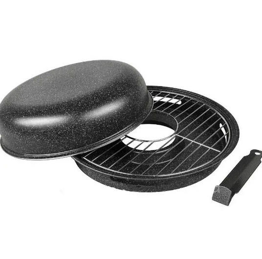 Сковорода гриль Benson с антипригарным решетчатым покрытием и съемной ручкой для газовых плит 32,5 см (BN-803)
