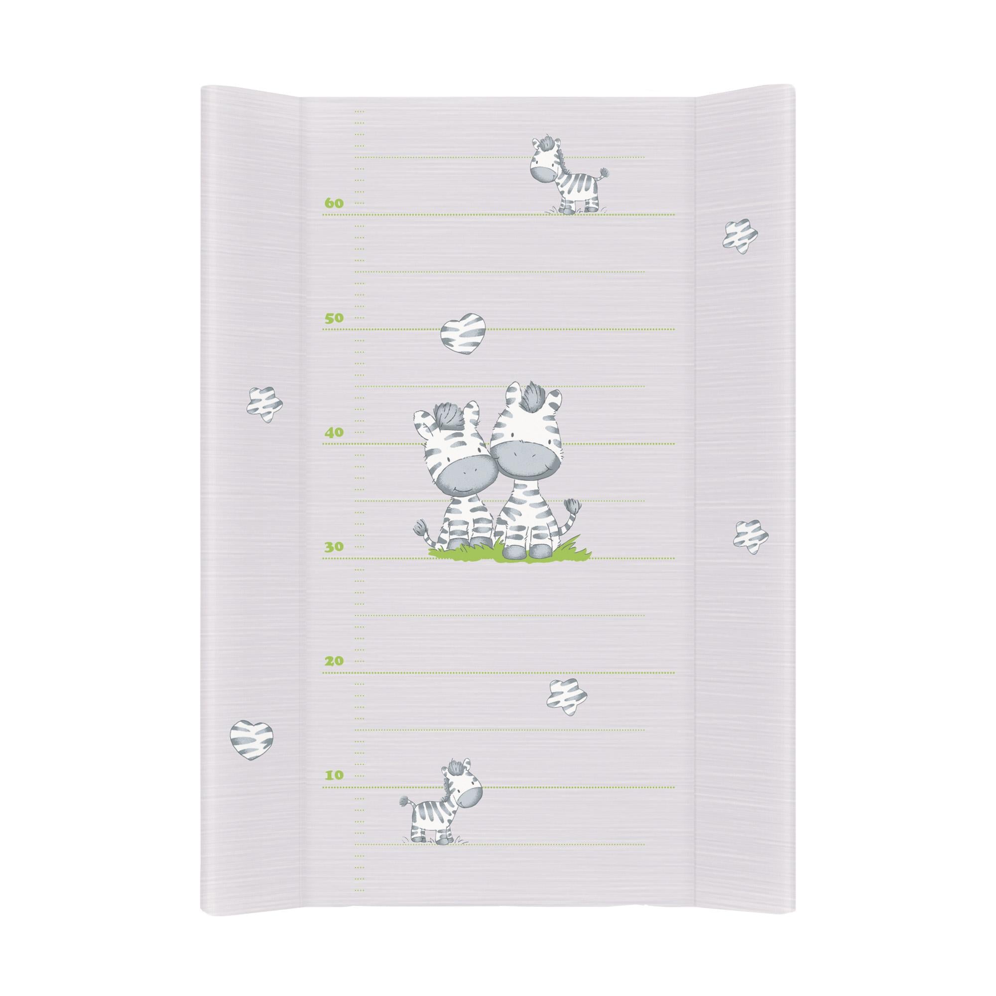 Пеленальная доска Ceba Baby 70x50 см на кровать 120x60 см Zebra Grey (W-200-002-260)