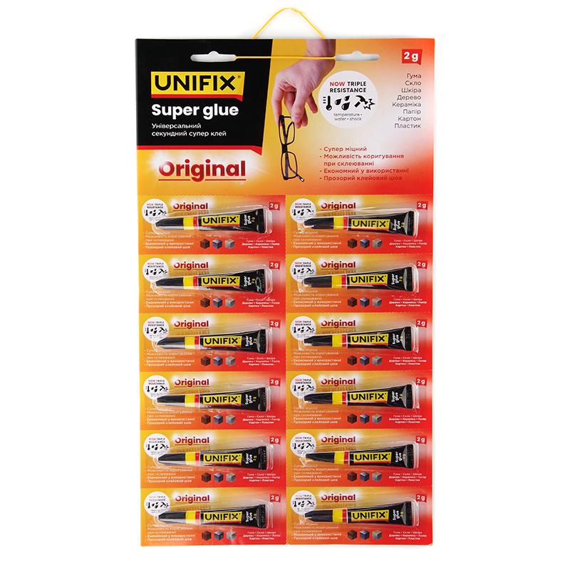 Супер клей Unifix 2 г 12 шт. (940001)