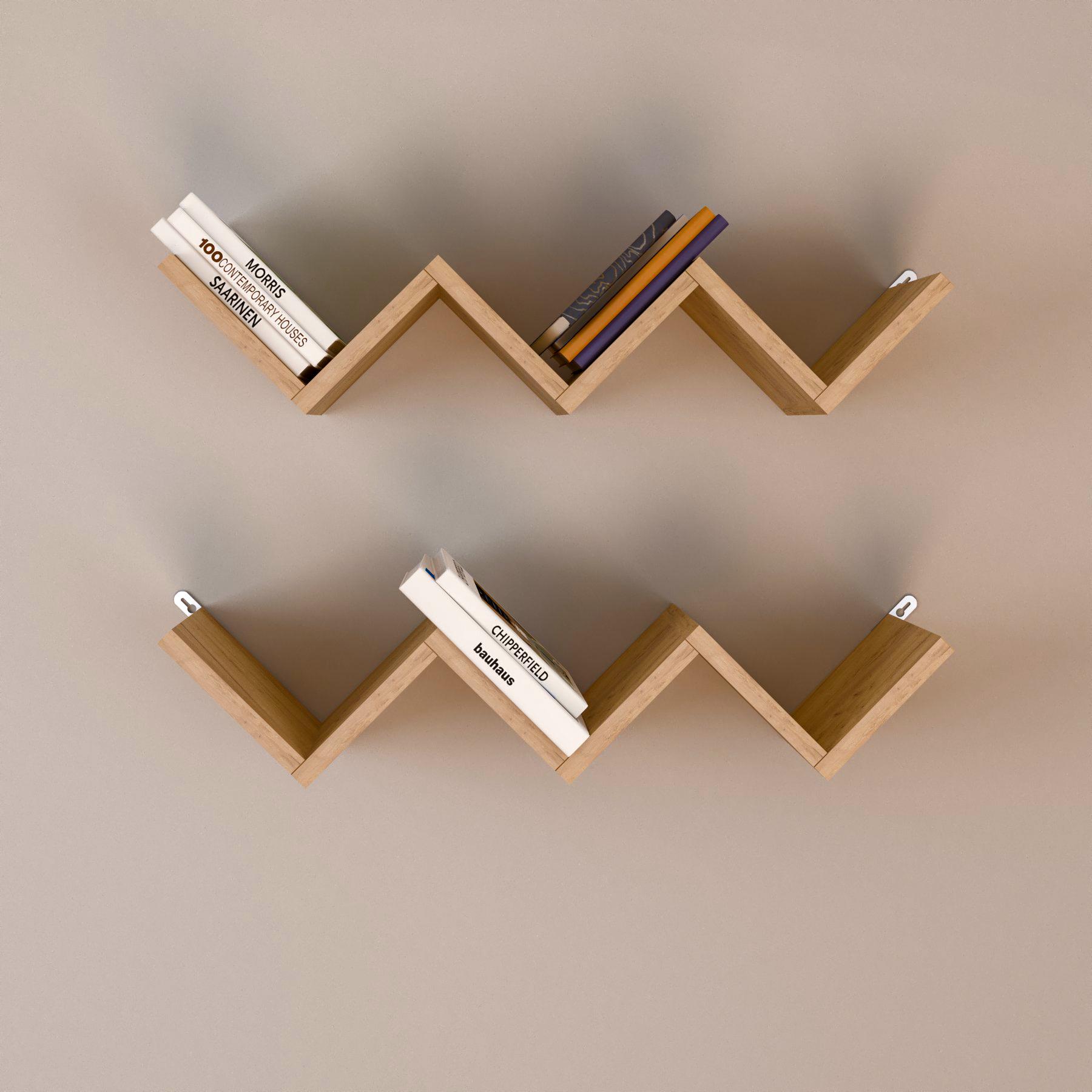 Комплект навісних полиць Oslo 647x117x150 мм Дуб крафт (mh25-oslo-kraft)