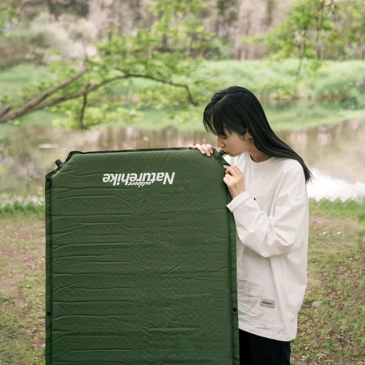 Самонадувной коврик Naturehike D03 NH20DZ003 Army Green (6927595773680) - фото 9
