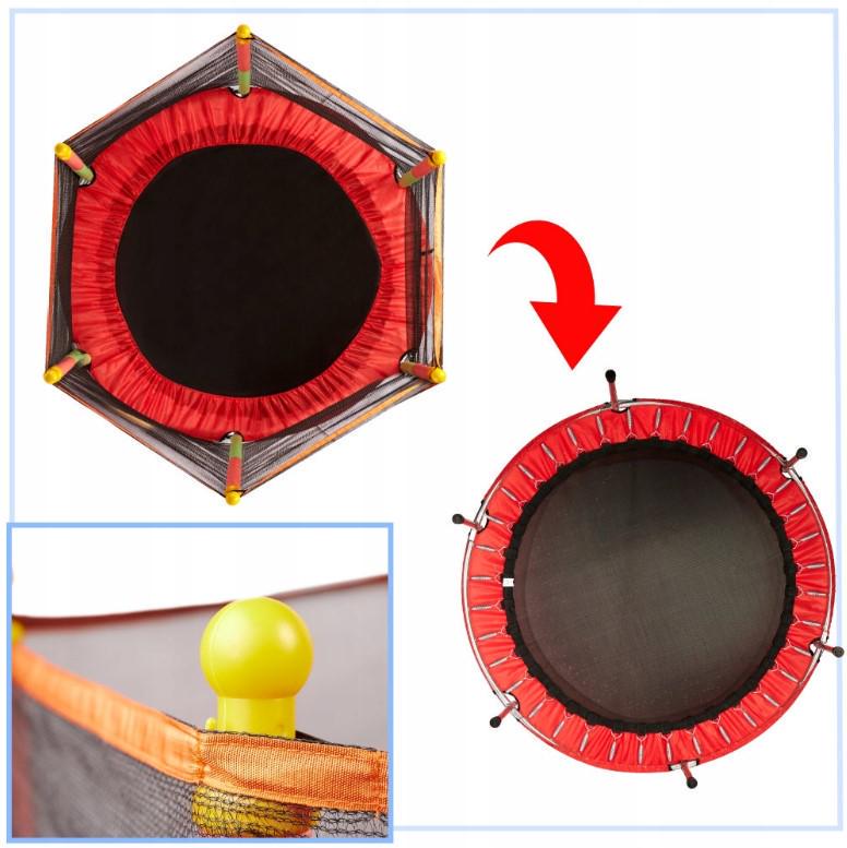 Батут-манеж детский Atleto с сеткой 140 см Красный (KRB01) - фото 5 Батут-манеж детский Atleto с сеткой 140 см Красный (KRB01) - фото 5