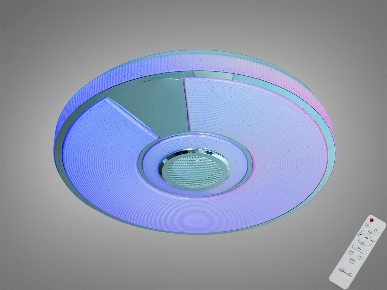 Смарт-люстра світлодіодна 80Вт RGB з Bluetooth Білий (2989250465)