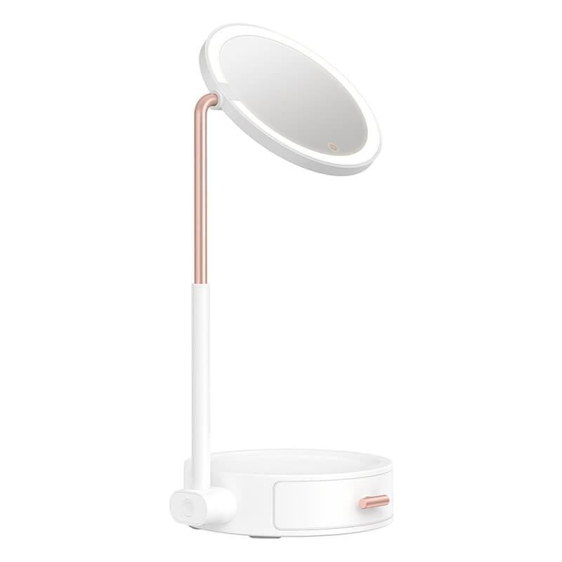 Зеркало BASEUS Lighted Makeup Mirror with Storage Box 3 Level touch brightness (DGZM-02)
