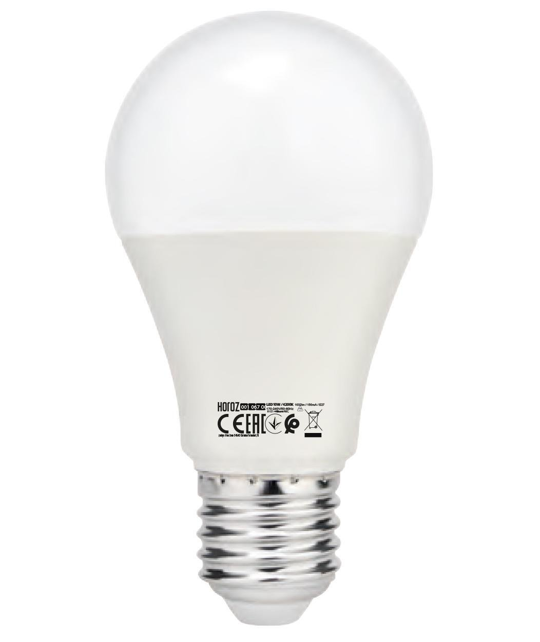 Светодиодная лампа HOROZ ELECTRIC DARK-10 с сумеречным датчиком 6400K (001-068-0010-010)