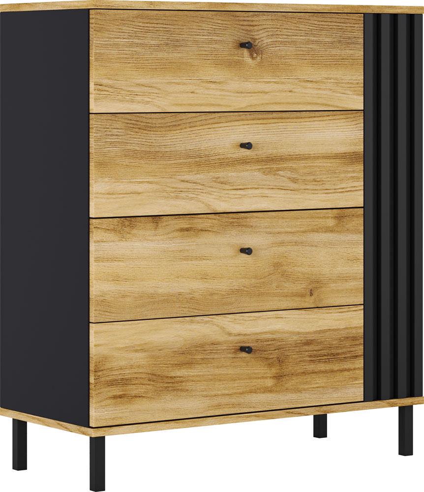 Комод Тео с 4 ящиками Золотой дуб (000-000-228)