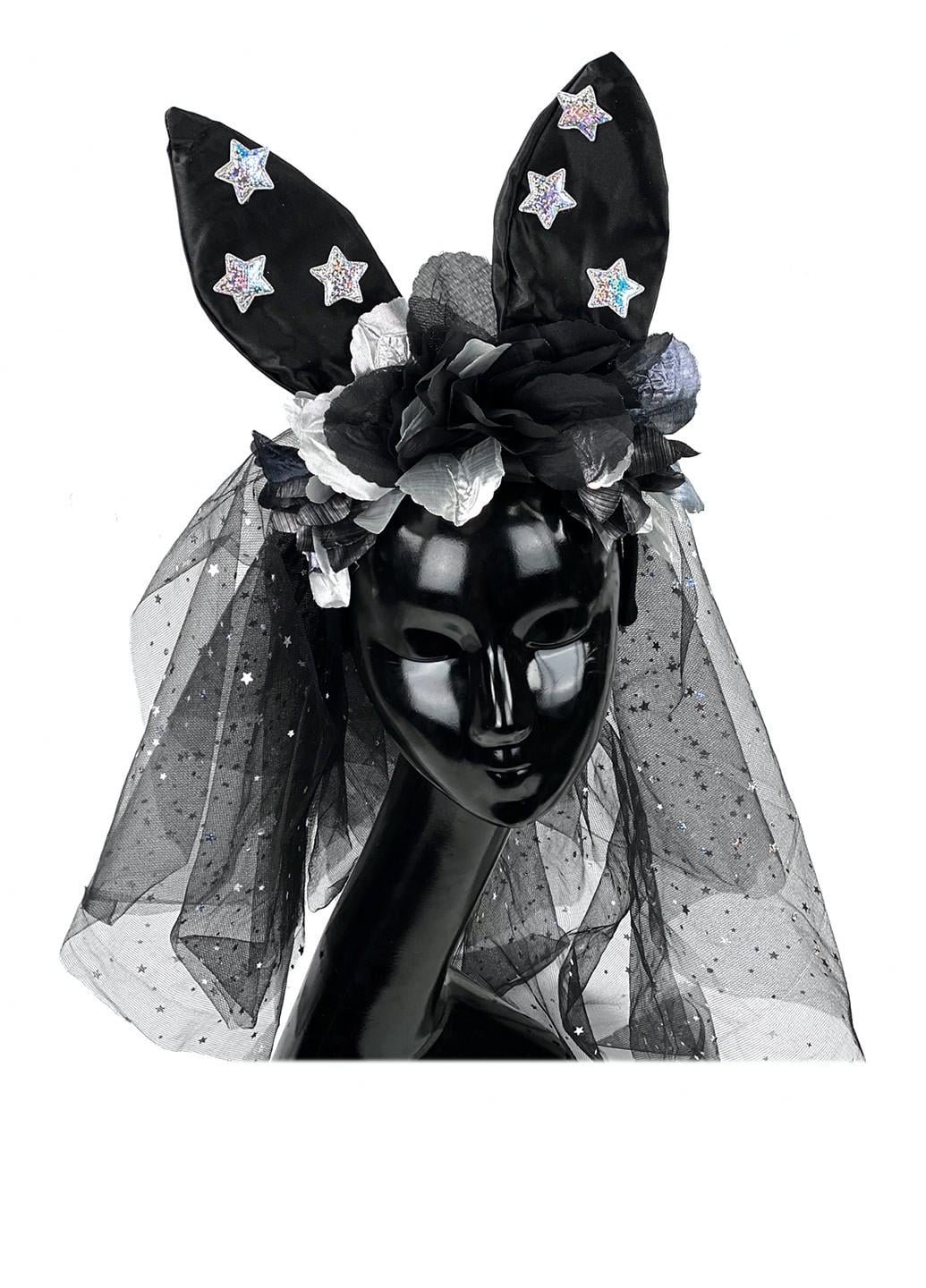 Обруч Space Party с фатой (19-952BLK-SL)