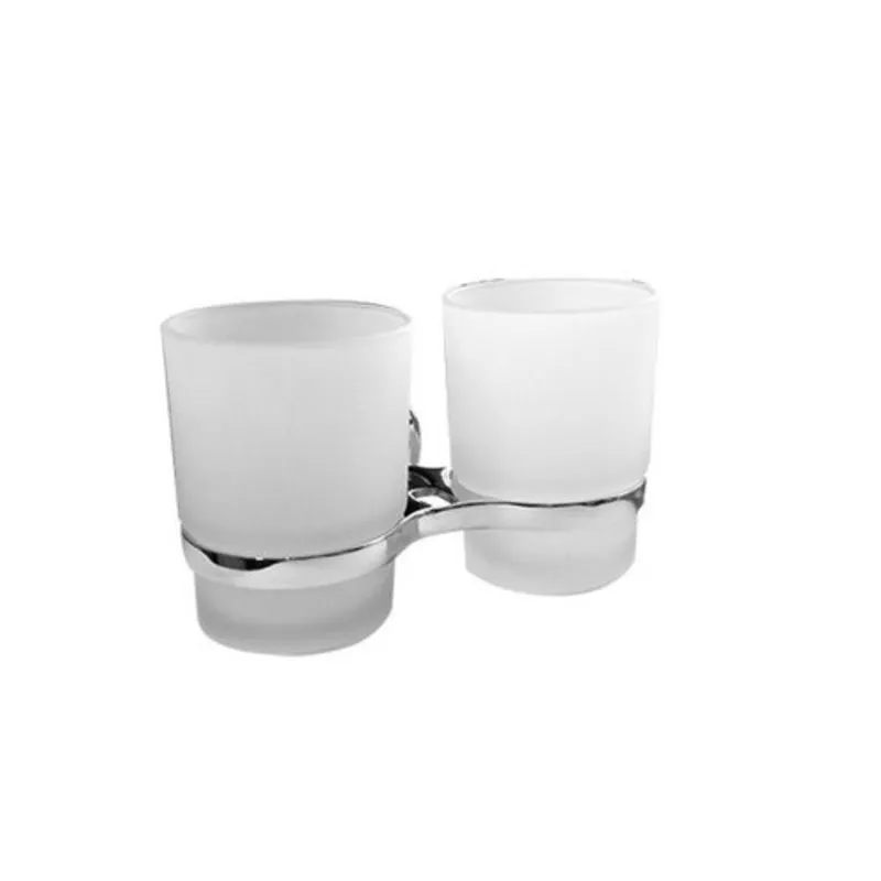 Стакан двойной Haiba HB1808 настенный для зубных щеток Стакан двойной Haiba HB1808 настенный для зубных щеток