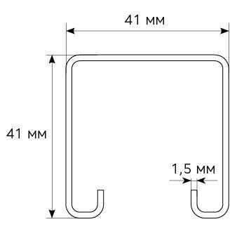 Профіль монтажний Kripter 1D 41x41x1,5 мм (17564115) - фото 3 Профіль монтажний Kripter 1D 41x41x1,5 мм (17564115) - фото 3