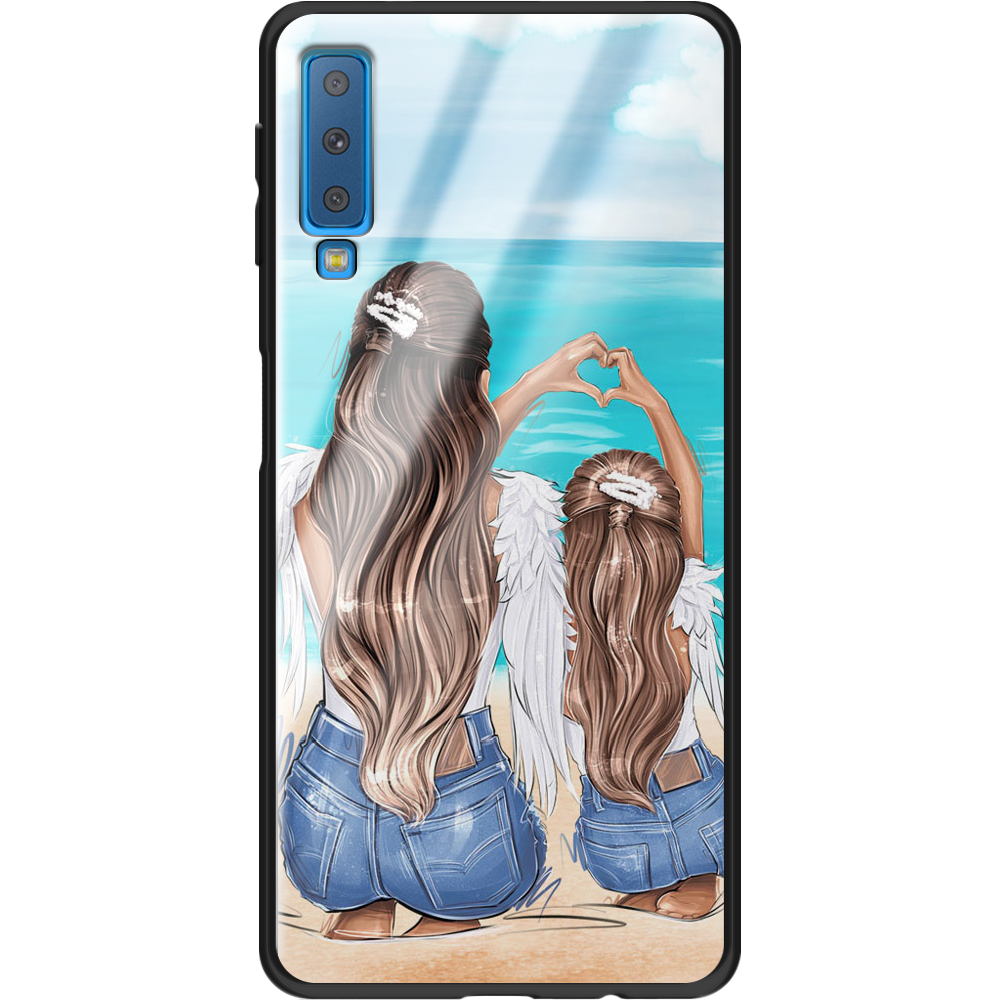 Чехол Boxface Samsung A750 Galaxy A7 2018 Family Vacation Черный силикон со стеклом (35481-up2380-37741)
