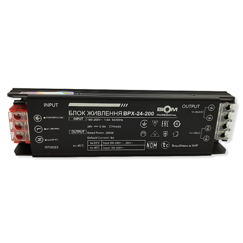 Блок живлення Biom Professional DC24 BPX-24-200 8 А 200 W - фото 3