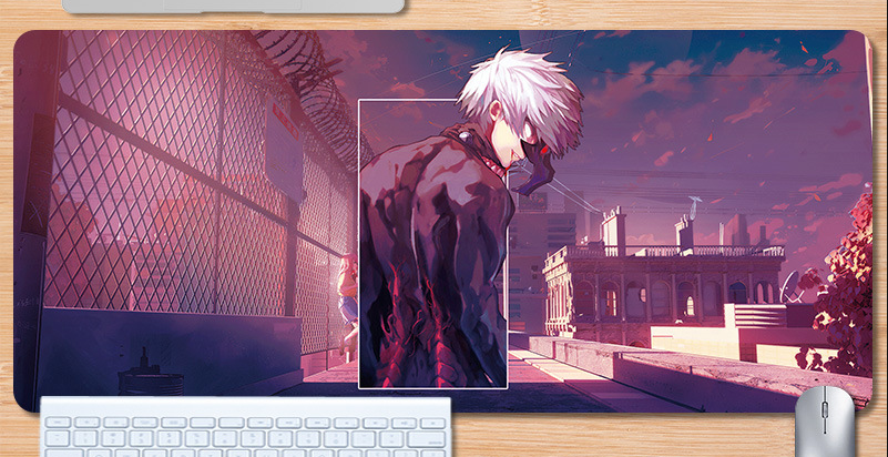 Коврик для мышки с принтом Аниме Tokyo ghoul 800х300х3 мм (2063285902)