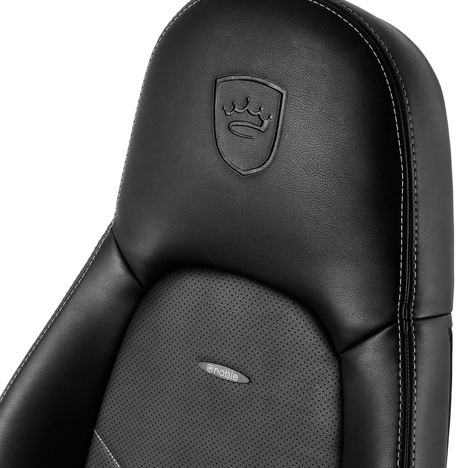 Кресло для геймеров Noblechairs Icon Black/Platinum White (10440687) - фото 4