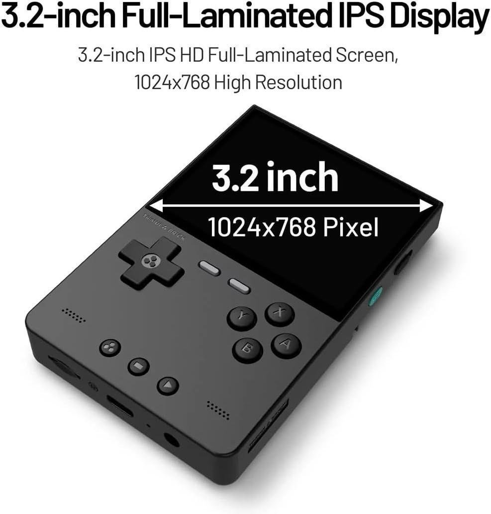 Приставка игровая консоль TRIMUI Brick 64 GB 5000 игр Black (2682610254) - фото 4 Приставка игровая консоль TRIMUI Brick 64 GB 5000 игр Black (2682610254) - фото 4