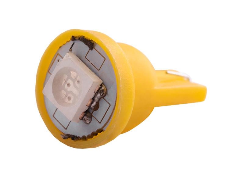 Автолампа светодиодная T10 W5W 24 В SMD5050-1led Желтый (959)